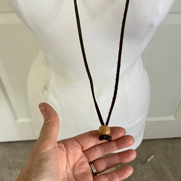 Scala Natural Straw Wide-Brim Hat with Brown Chin Cord - Picture 4 of 5